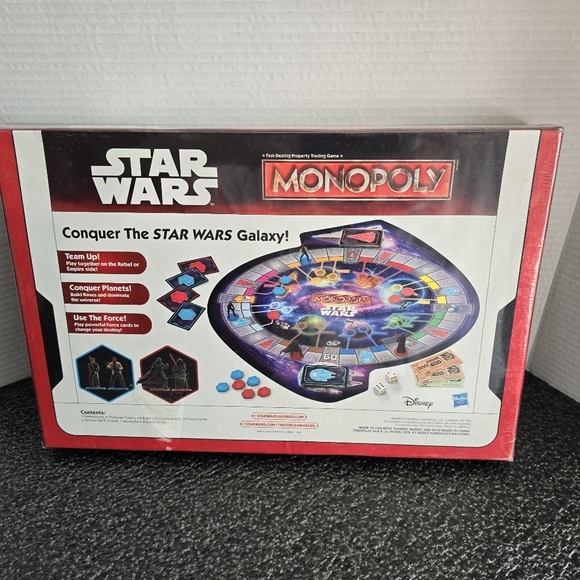 Hasbro Star Wars Monopoly The Force Awakens 2015 New Sealed - Picture 4 of 9